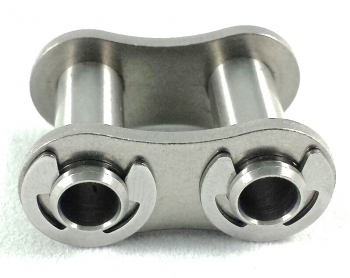 Hollow Pin chain + Spares Stainless Hollow Pin Conn Link 1/2