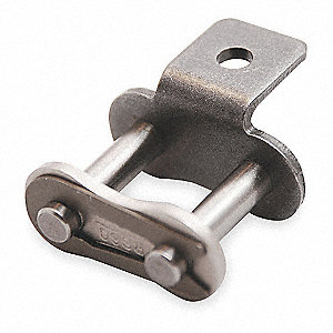 Stainless Connecting Link C/W Attachment 1 Side, 1/2Inch Pitch