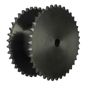 Double Simplex Sprocket Pilot Bore 3/8Inch pitch 21 teeth DS06B